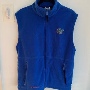 Florida Gators Men’s Blue Fleece Vest Columbia M Medium